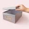 DCWV® Gray & Rose Gold Photo Box with Bookplate